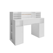 Vicco Scrivania con ripiani Bianco 126.8 x 50 cm XL con ripiani