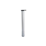 Gambe per tavolo Conus D60 mm, H687-800 mm, Acciaio e Tecnoplastica, Verniciato alluminio