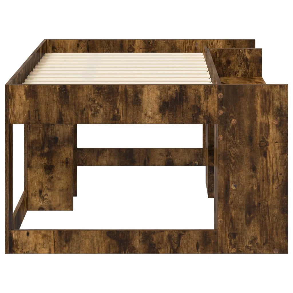 Telaio del letto con storage Rovere Fumo 80 x 160 cm 3422623