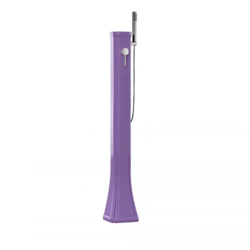 Doccia Solare Bassa Happy Go 23Lt In Polietilene Con Doccetta Mobile Colore Viola Cv-Hg140/4005