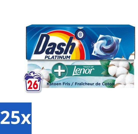 25 x Capsule di Lavaggio 4in1 a Flessa per Cotone - 26 capsule - Lavaggio 4in1 - Capsule di Lavaggio - Lavaggio per Cotone - Lavaggio per Abiti - Lavaggio per Lavaggio a Basso Calore