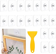 Spacchettatore per foto e poster senza perforazione - hanger trasparente - raschiatore - per foto, poster, dipinto - peso massimo 11 lb Spacchettatore