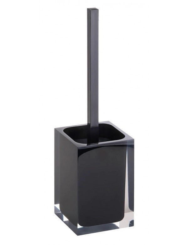 Set di 4 accessori da bagno freestanding VISTA in resina nera