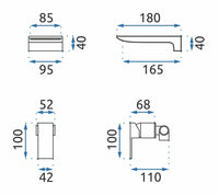 Rubinetto Da Parete Rea Mason Black