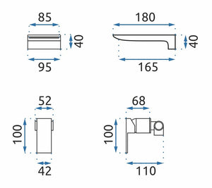 Rubinetto Da Parete Rea Mason Black