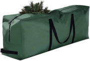 Tas di stoccaggio per albero di Natale - impermeabile, maniglie rinforzate - 1 pezzo - verde - 122 x 38 x 51 cm