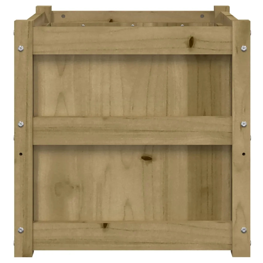 Fioriera da Giardino-Vaso da Esterno 50x50x50 cm in Legno di Pino Impregnato