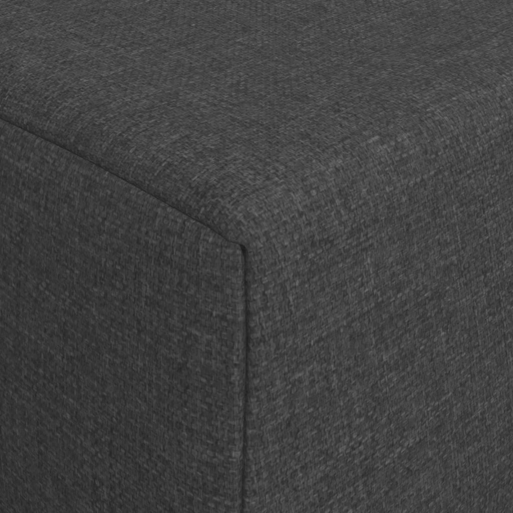 Divano Letto Pieghevole Grigio Scuro 200 x 70 x 10 cm Tessuto