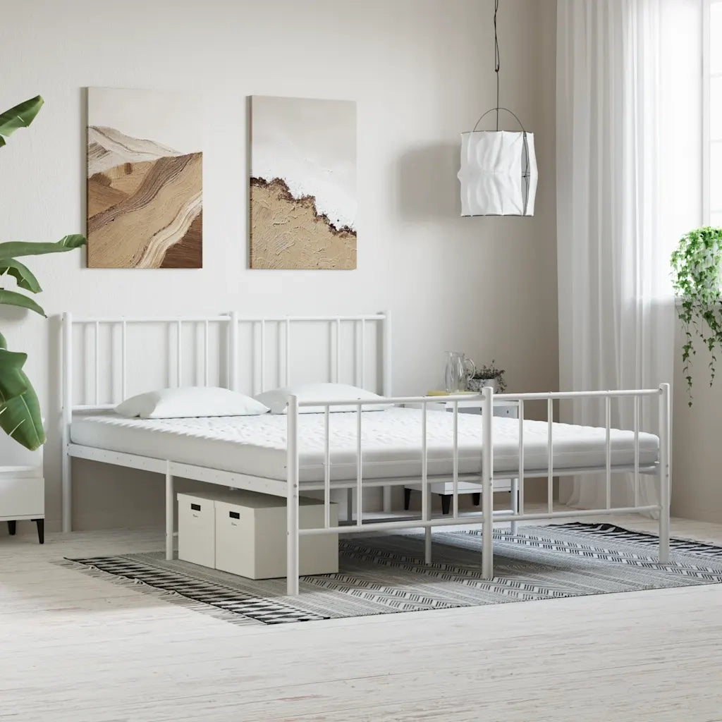 Materasso in Schiuma Bianco 200x220 cm 7 Zone Durezza 20 ILD 4016661
