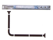 TELAIO REGGITENDA AD ANGOLO PER VASCA- - cm.80x94/180 estensibile - 1 blister AGLAIA