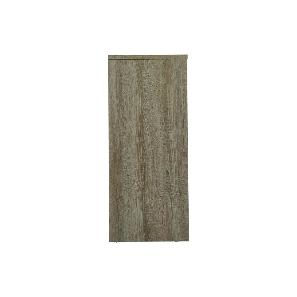 Piccola libreria design con 2 ripiani, colore rovere chiaro della collezione TOLLY.