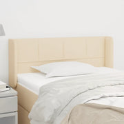 Testiera ad Orecchio Crema 83x16x78/88 cm in Tessuto