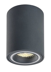 Spot soffitto moderno tondo grigio GU10 25W Kobald Rabalux