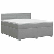 Letto box spring con materasso Grigio Chiaro 180 x 200 cm 3450530