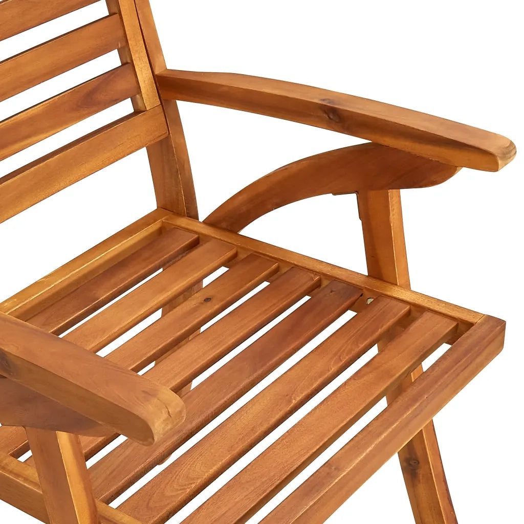 Sedie da Giardino 3 pz in Legno Massello d'Acacia 310630