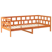 Letto singolo | Letto per adulti | Dormeuse senza Materasso Marrone Cera 80x200 cm Legno di Pino