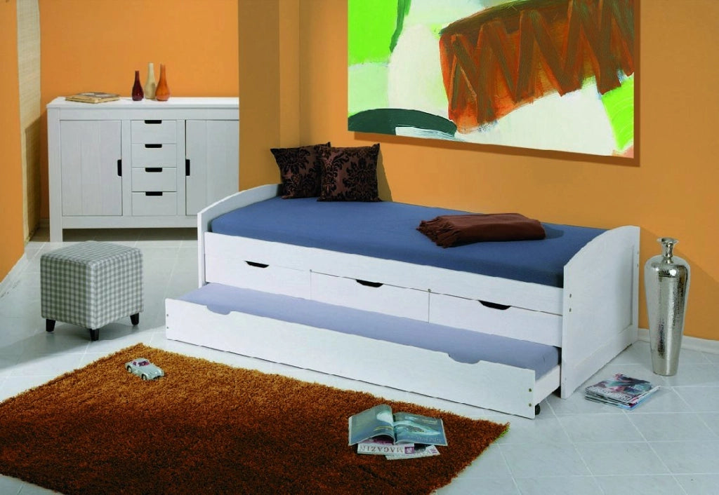 Spoltore, Letto Singolo Contenitore, Bianco