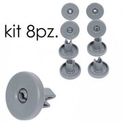 kit 8 Ruote Cestello lavastoviglie inferiori Electrolux Rex Aeg techna - Electrolux Rex Aeg Zoppas