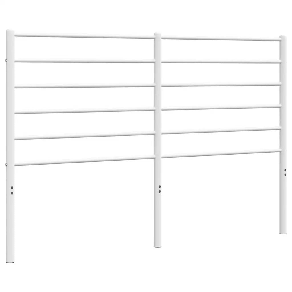 Testiera in Metallo Bianco 135 cm