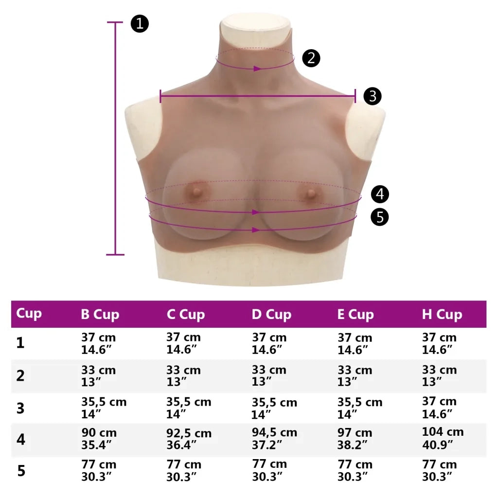 Corpetto in Silicone Abbronzato Coppa D CFW6199139