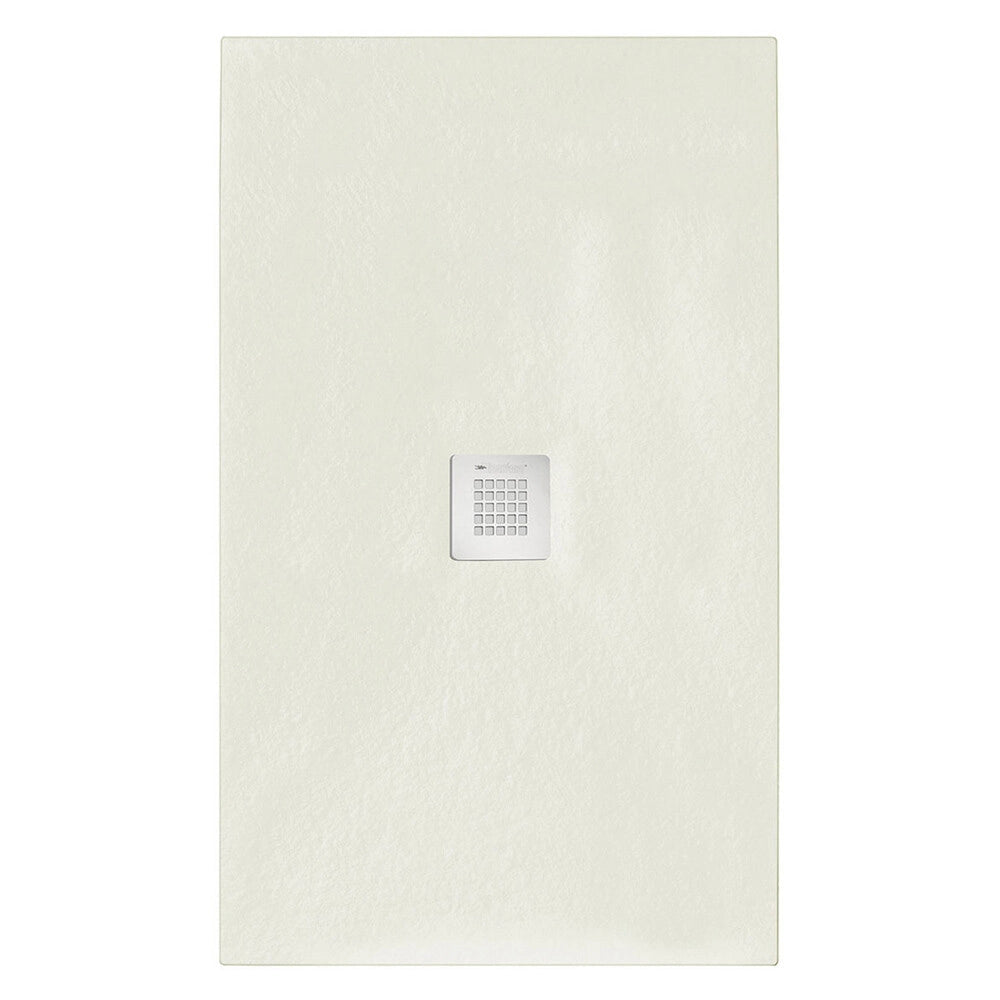 Piatto doccia 70x80 in marmoresina effetto pietra beige riducibile Ten