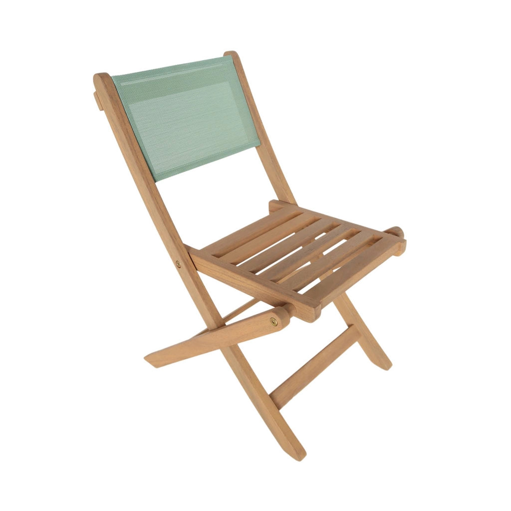 Set tavolo da giardino bistrot per bambini in legno di acacia con 2