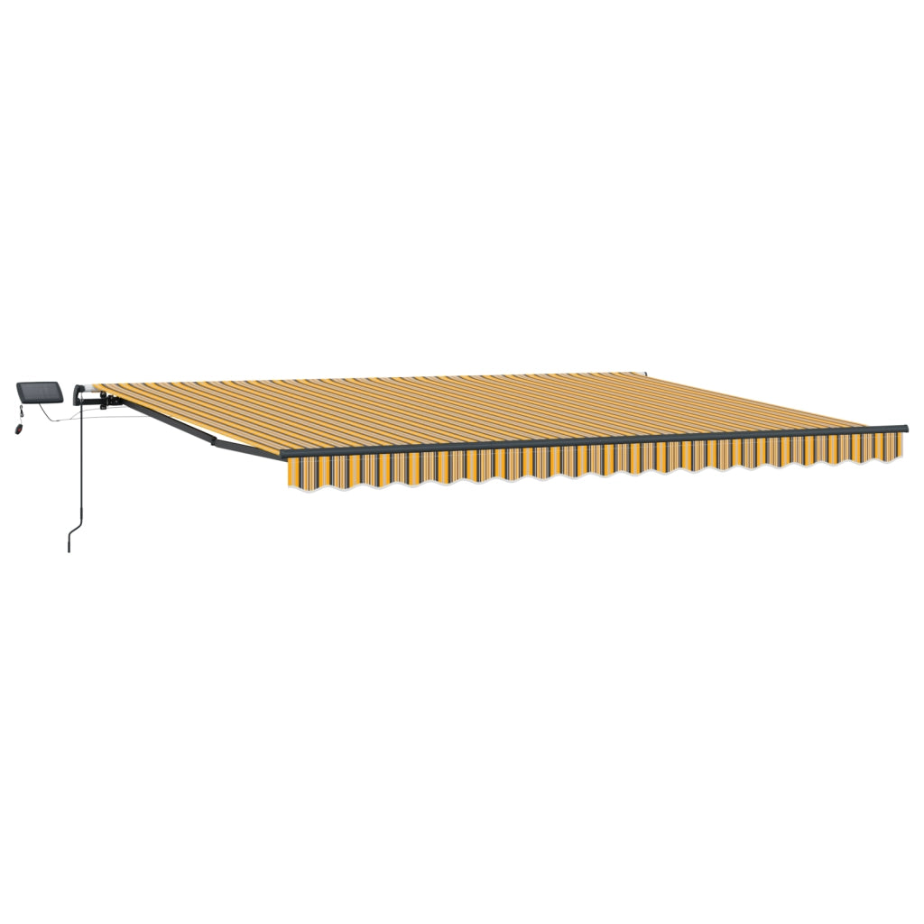 Tenda Retrattile Manuale con Striscia LED Multicolore 400x300 cm