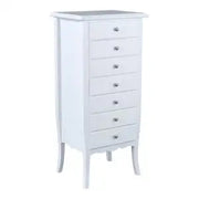 cassettiera settimino' in legno Shabby chic bianco
