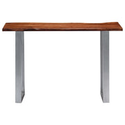 Tavolo Consolle 115x35x76 cm Legno Massello e Ferro 247830