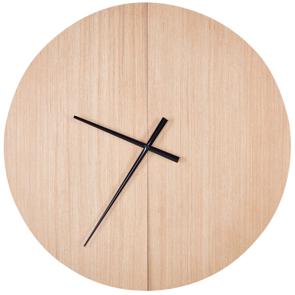 Orologio da parete con cornice ovale in legno chiaro 60 cm accessorio di casa soggiorno camera da letto