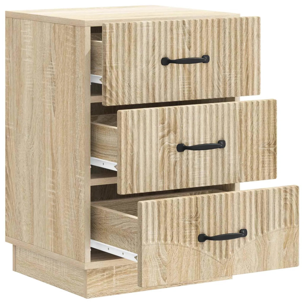 Comodino | Armadio da Notte | Mobiletto da notte con cassetto Rovere Sonoma 43 x 41 x 63,5 cm