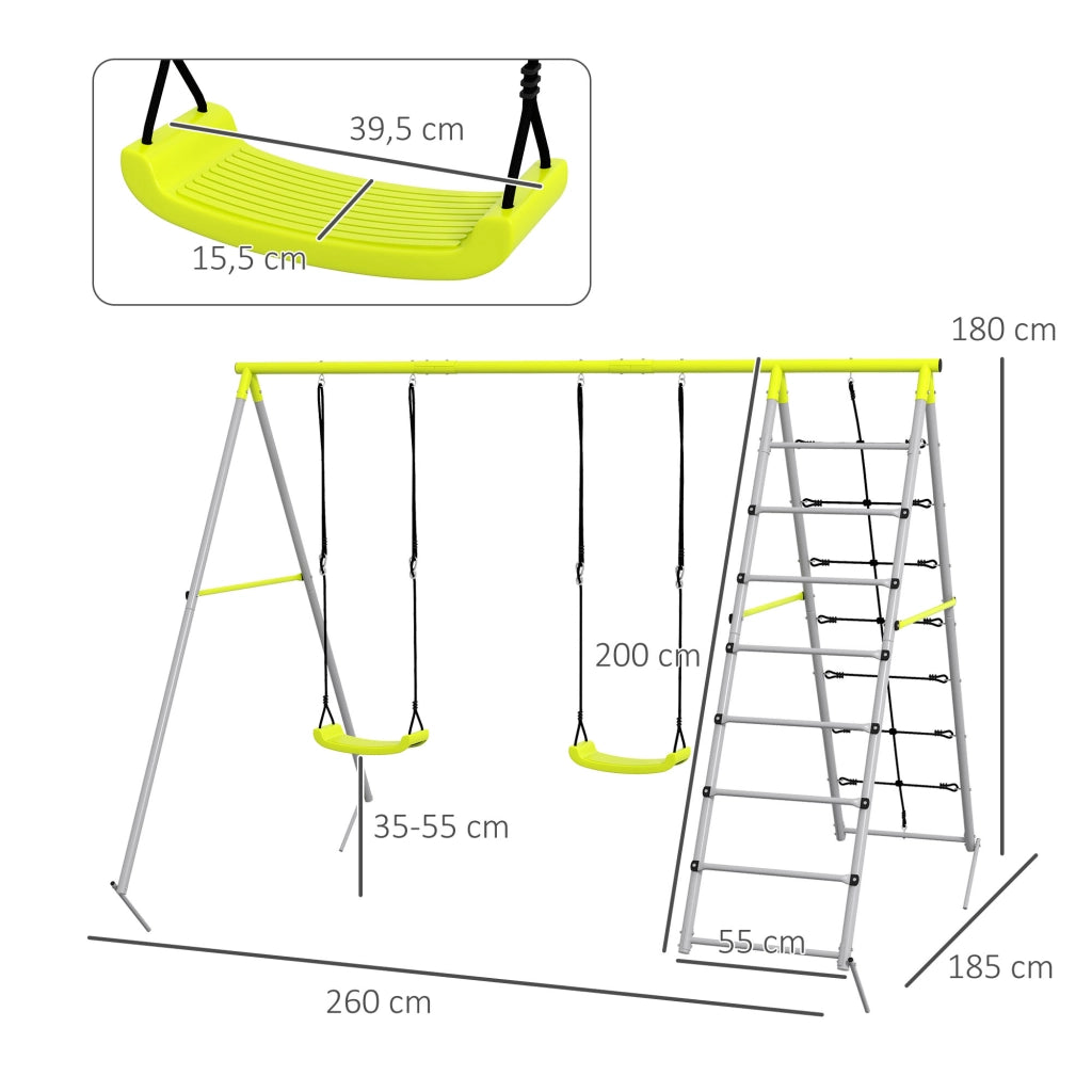 Portico per Altalene Bambini 4 in 1 ¨C zephmum ¨C Verde