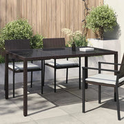 Tavolo da Giardino Marrone 150 x 90 x 75 cm polyrattan