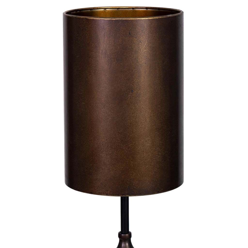 Lampada da tavolo in metallo 18x18x60,5/80h cm