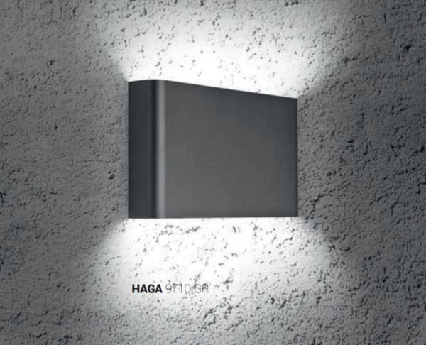 Applique Nowodvorski HAGA 9710 grafite metallo 2xG9