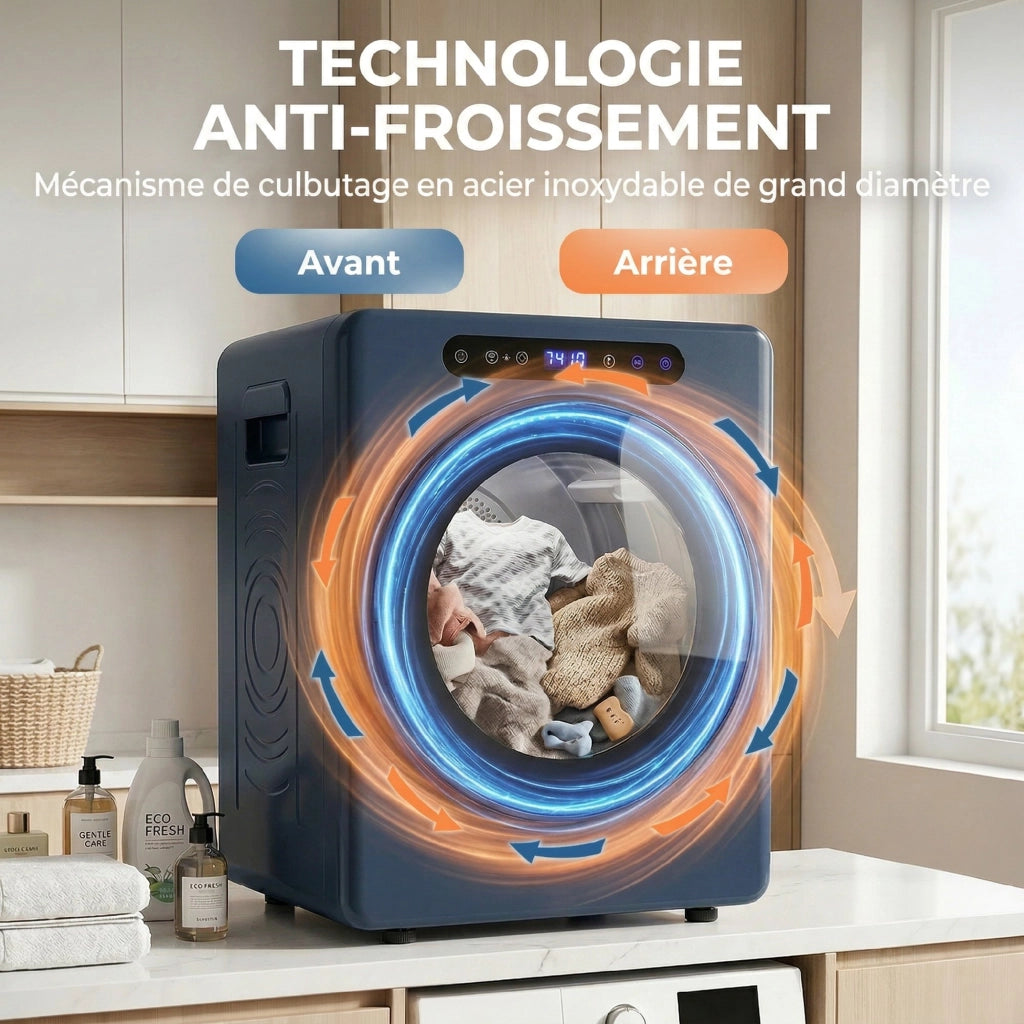 Asciugatrice a evacuazione ¨C zephmum ¨C blu, 1000 W, 3 kg, acciaio inox