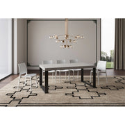 Tavolo allungabile 200/304x90 cm Tecno Premium telaio Antracite - Cashmere