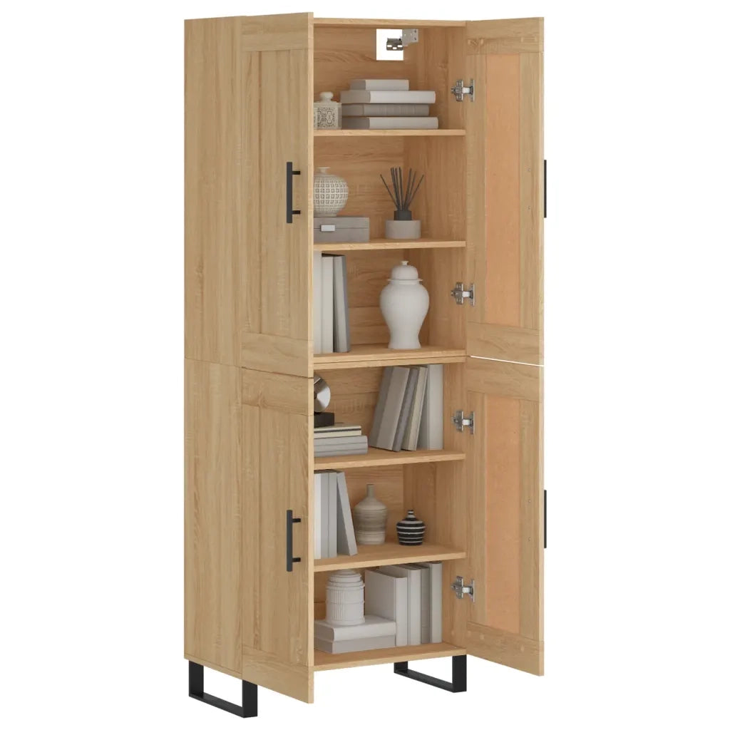 Credenza Rovere Sonoma 69,5x34x180 cm in Legno Multistrato 3199708