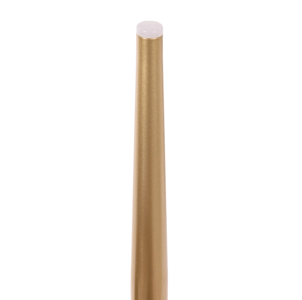 Sedia da pranzo in velluto beige con gambe dorate