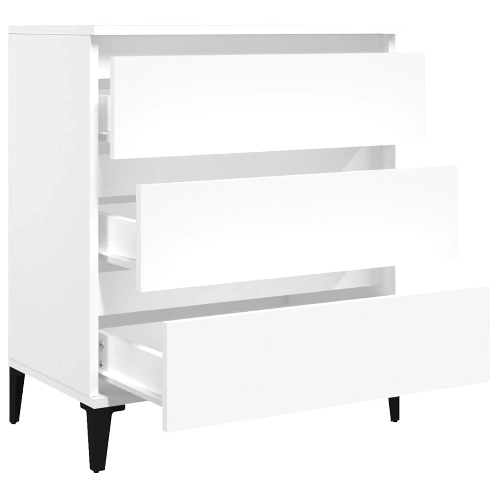 Buffet credenza cassettiera armadio mobile contenitore organizer per cucina soggiorno salotto 60 x 35 x 70 cm legno ingegnerizzato bianco 02_0030363