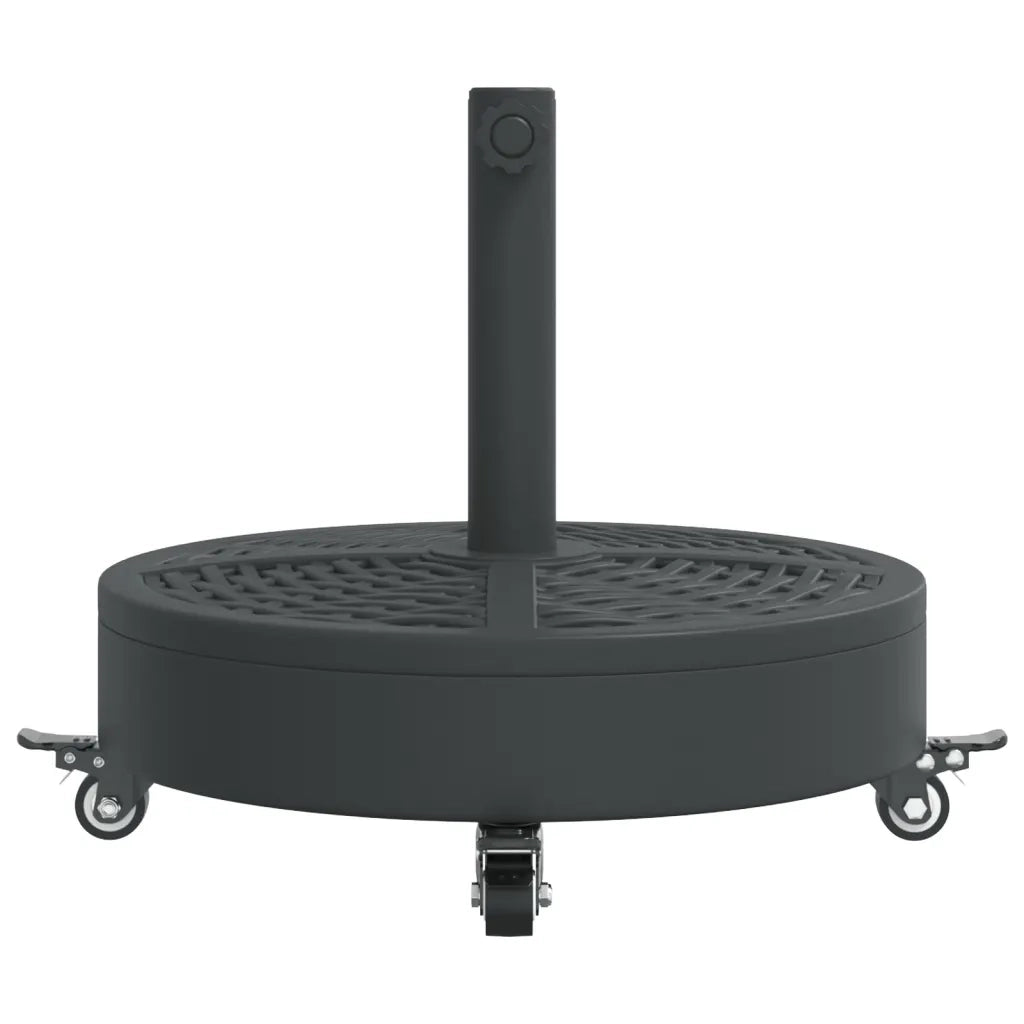 Base per Ombrellone con Ruote per Pali Ã˜38/48 mm 27 kg Rotonda