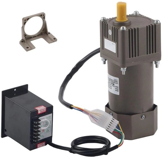 Motore riduttore 90W AC 220V Monofase Asincrono 4 Poli Rilievo Regolabile Velocità Metallico (Rapporto riduttore 20K)