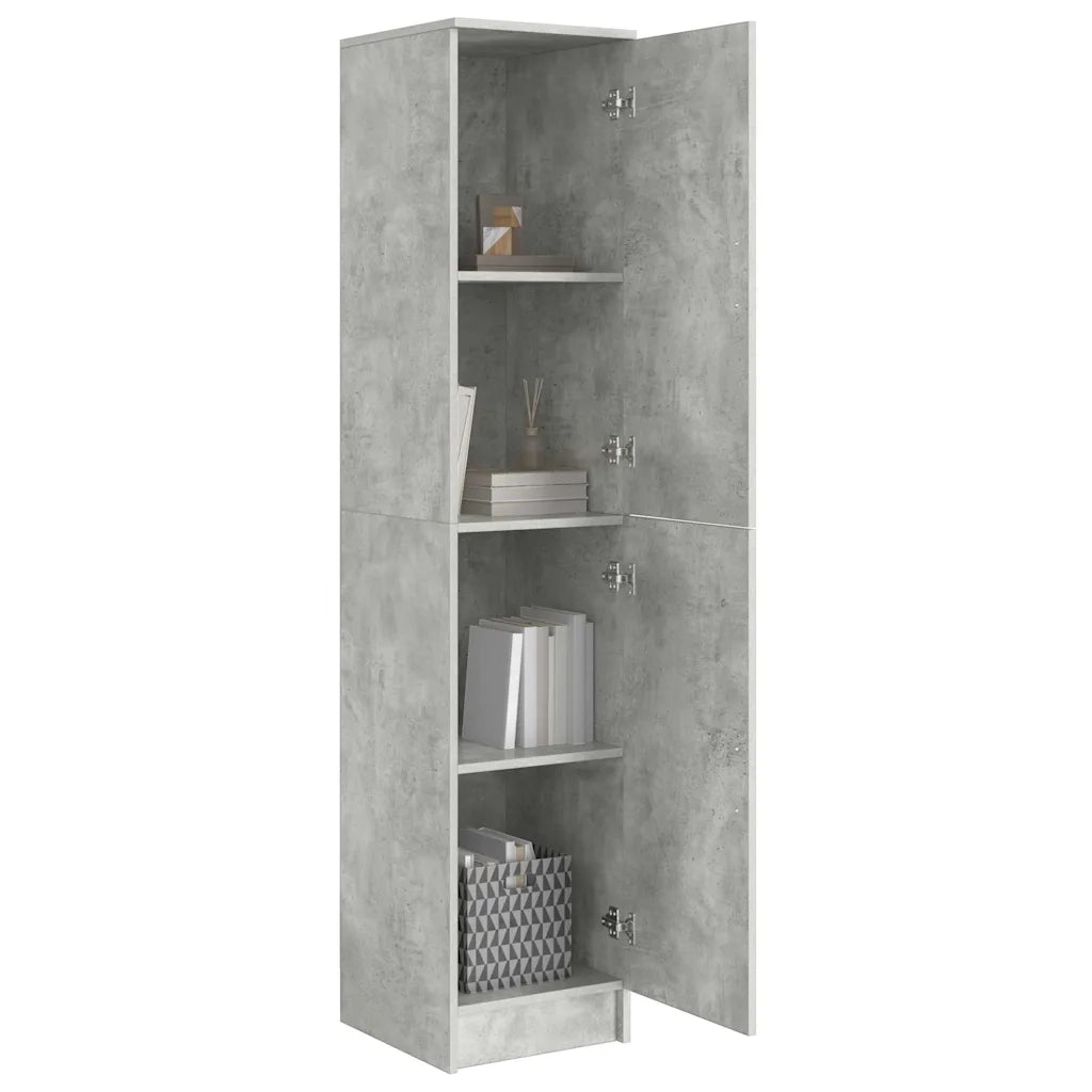 Credenza | Madia | Buffet da pranzo | Armadio da pranzo Grigio cemento 35 x 39 x 168 cm