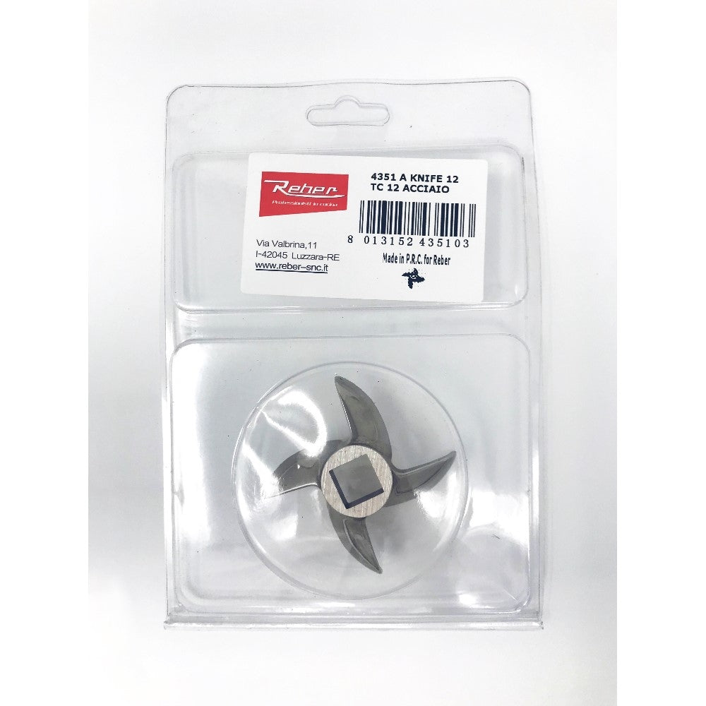 Coltello Accessorio Lama Per Tritacarne TC12 REBER 4351A  Acciaio