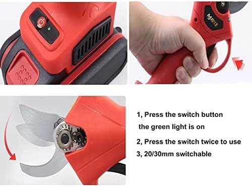 Forbice A Batteria da potatura +Valigia Doppia Batteria da 48V Apertura Max 42mm