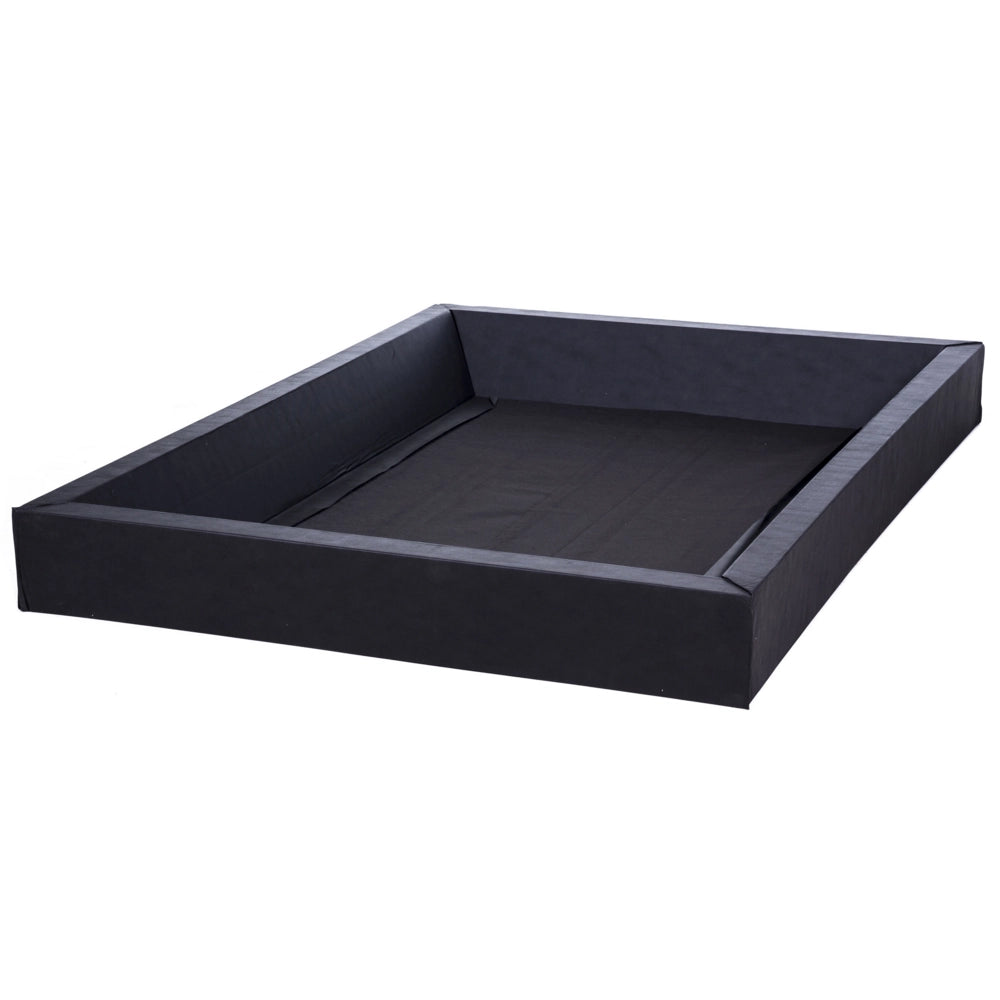 Set letto ad acqua con materasso 140 x 200 cm 2 scaldaletto coprimaterasso e struttura in schiuma