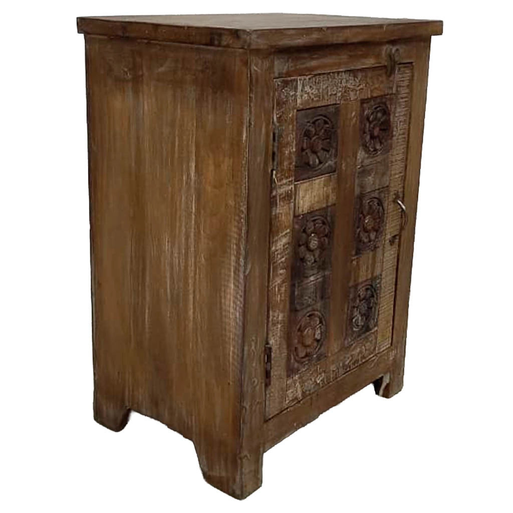 Comodino in legno fatto a mano50x36x71h cm