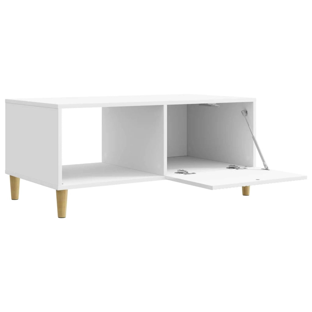 Tavolino da salotto Bianco Lucido 90 x 50 x 40 cm 894729
