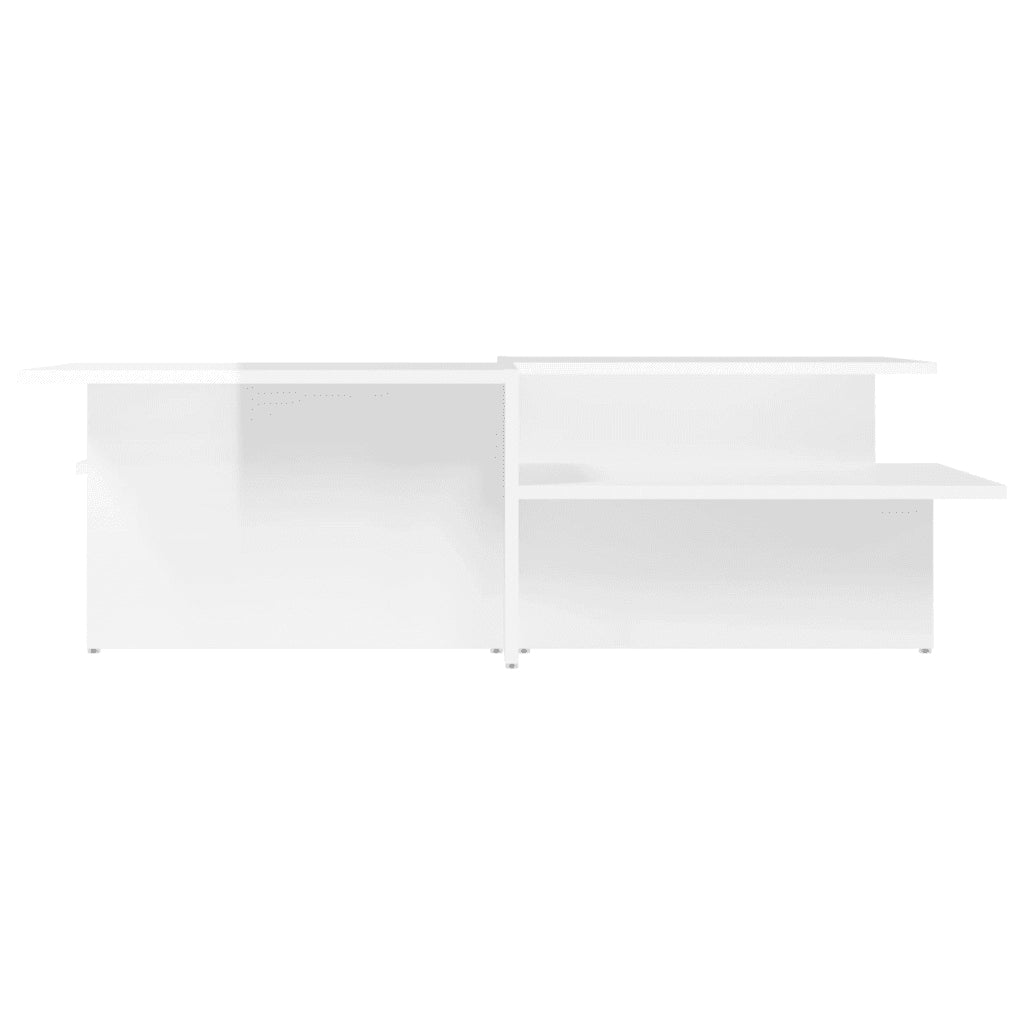 Tavolini da Salotto 2 pz Bianco Lucido in Legno Multistrato 3216155