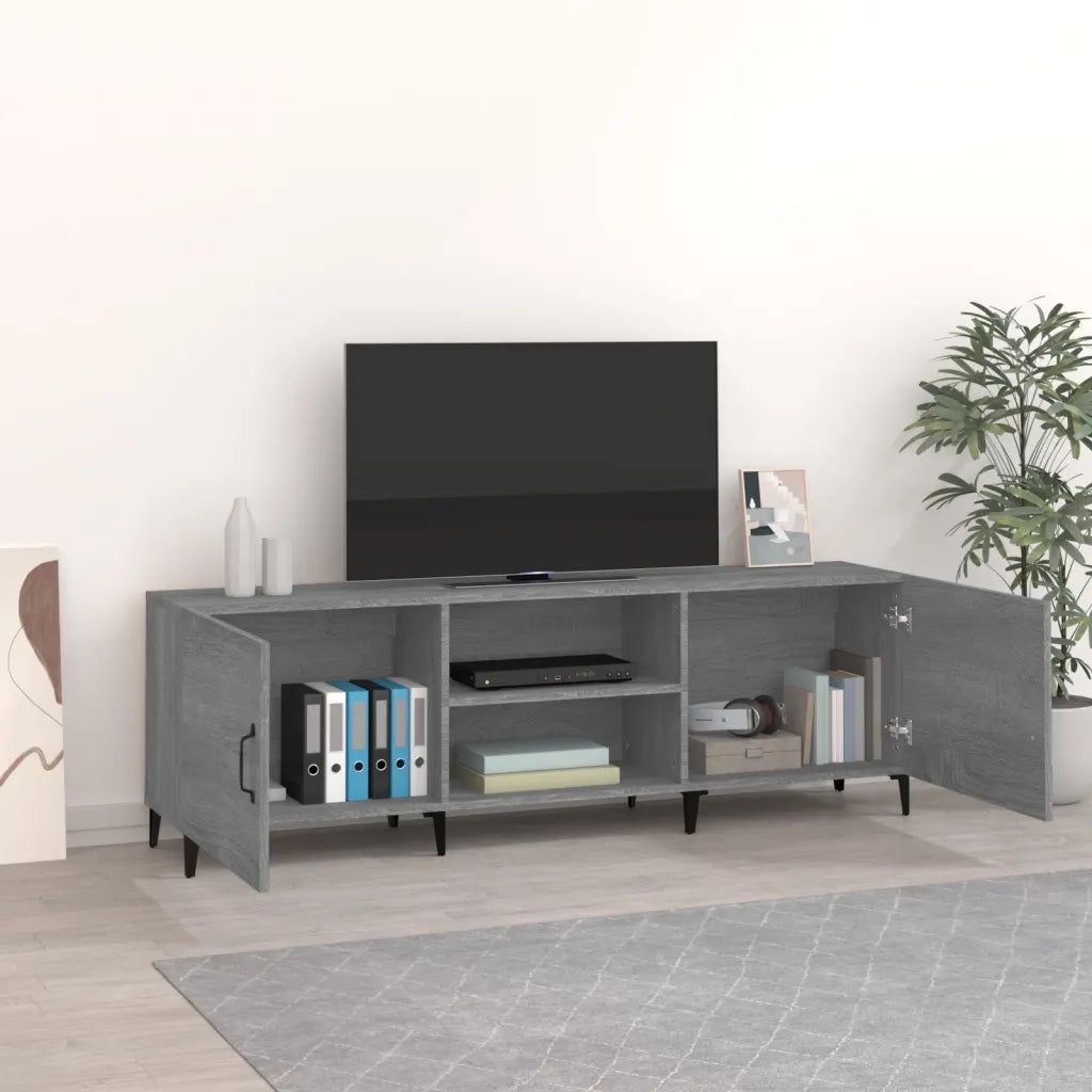 Mobile Porta TV Grigio Sonoma 150x30x50 cm in Legno Multistrato 817505